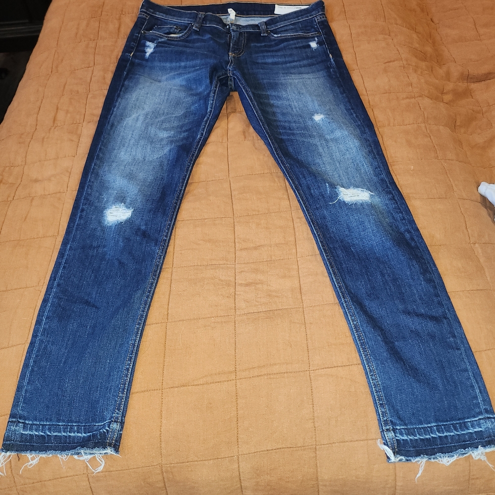 Rag & Bone - Women's Distressed Blue Jeans